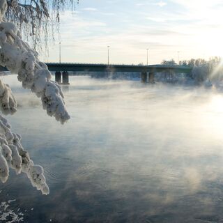 Vuoksi im Winter