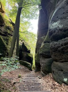 Foto von Anna Zalozna entlang der Tour