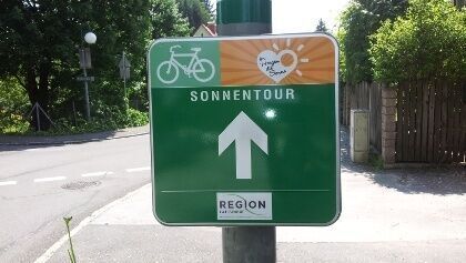 Sonnentour-Markierung in der Oststeiermark