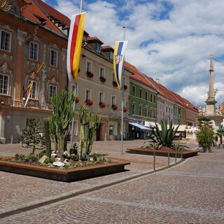 Wanderstart in der Altstadt von St. Veit