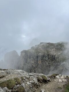 Foto de Luca Ortner a lo largo del recorrido