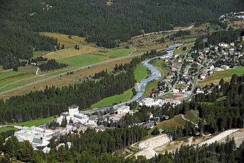 Blick auf Pontresina