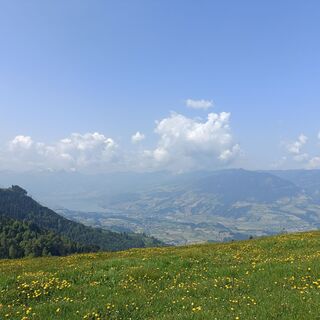 Blick vom Ächerlipass auf Obwalden.