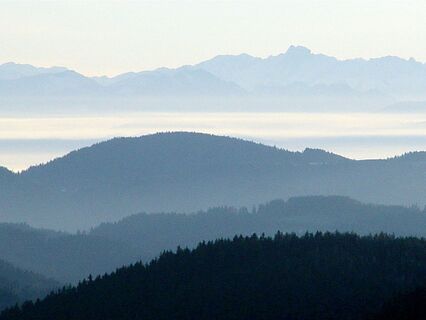 Blick in die Alpen
