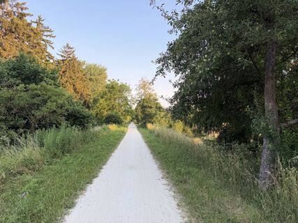 Donauwörth Gehen am morgen bei strahlender Sonne