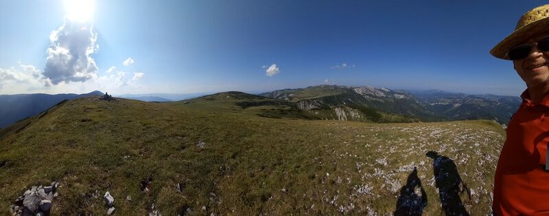 Photo de Astrid Baliko le long du parcours