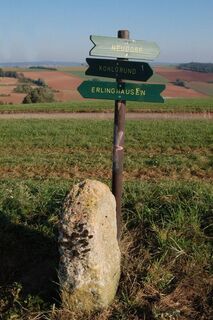 Grenzstein Wanderweg
