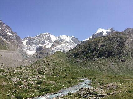 Piz Bernina und Piz Rosatsch