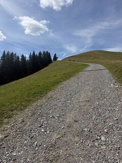 Foto von Astrid entlang der Tour