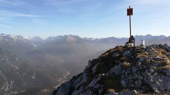 Gipfel Grosse Arnspitze - Scharnitz