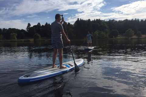 Stand Up Paddling auf dem Losheimer Stausee