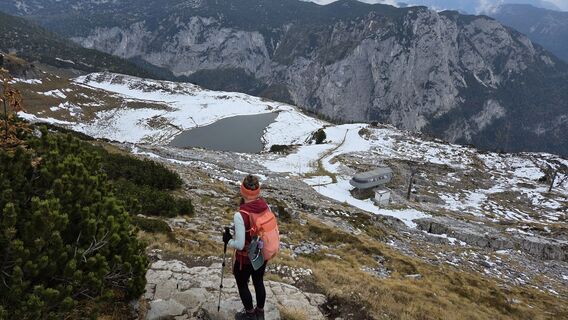 Photo de Jennifer Herbst le long du parcours