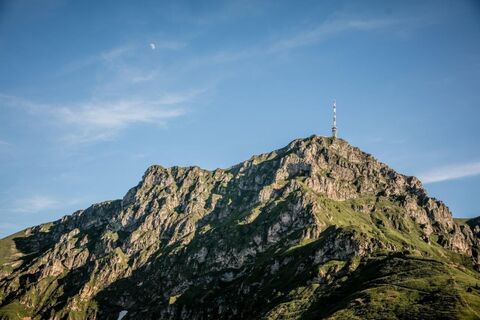 Blick auf das Kitzbüheler Horn vom St. Johanner Harschbichl