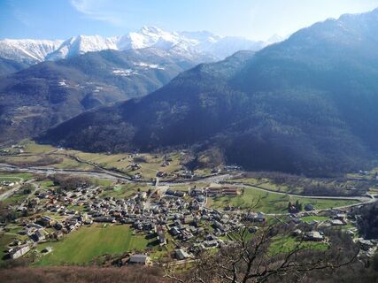 Panorama von der Sarsenà Richtung Bobbio Pellice