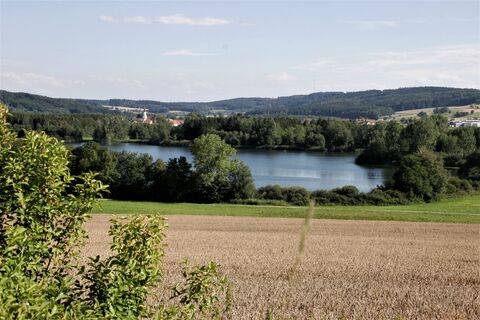 Blick auf den Ruschweiler Weiher