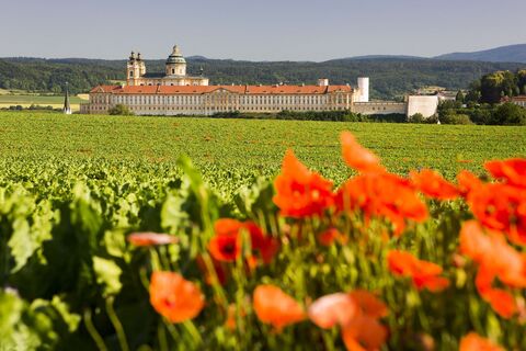 Stift Melk in der Ferne