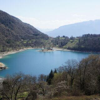 Blick auf den Tenno-See von der Staatsstraße Richtung Ballino