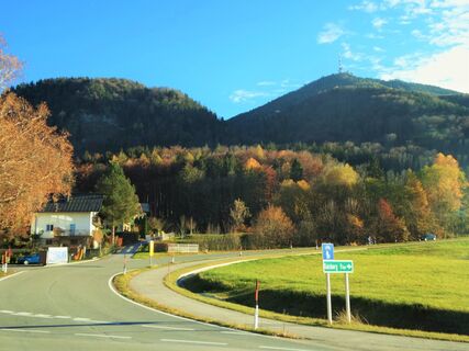 Gaisberg Landesstraße Abzweigung von Wolfgangseestraße (Koppl) Ansicht: Nord nach Süd