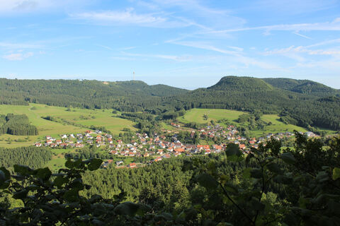 Blick vom Rappenstein ins Obere Schlichemtal