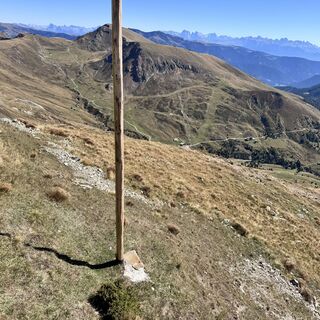 Photo de Roger Vogel le long du parcours