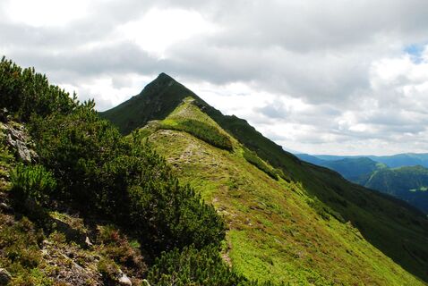 Tubaysee, Regenkarspitz, Hochschwung und Schattnerzinken