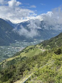 Foto de Engelbert Fleischmann a lo largo del recorrido