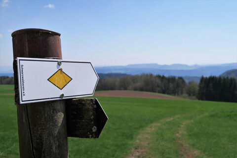 Die Tour ist immer gut beschildert.