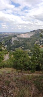 Photo de Brigitte Scheuffele le long du parcours