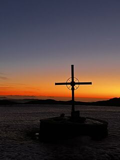 Zdjęcie z Nicola Florini wzdłuż trasy