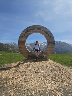 Foto von Sylvia Wilhelm entlang der Tour