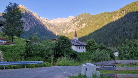 Start am frühen Morgen in Gramais