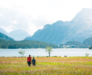 Silserebene und Silsersee