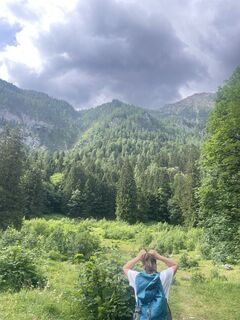 Foto von Paula Weißenbacher entlang der Tour