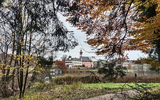 Jetzt hinauf zur Ramsauer Straße