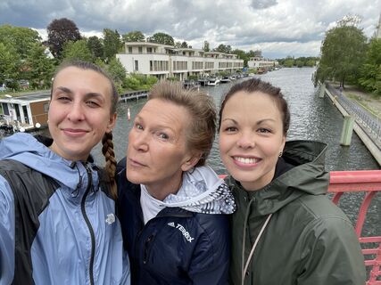 Foto von Veronika Köppen entlang der Tour