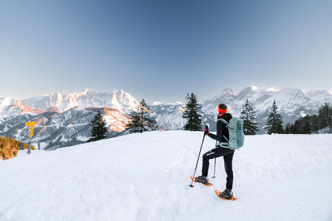 Gegenüber die Hochtorgruppe und das Reichensteinmassiv