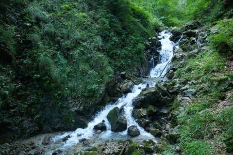 in der Klamm ist es noch angenehm kühl