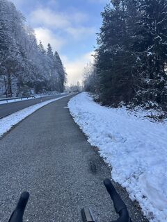 Foto de Maximilian Klammer a lo largo del recorrido