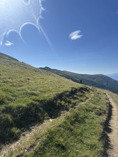 Foto von Burgi Krammer entlang der Tour