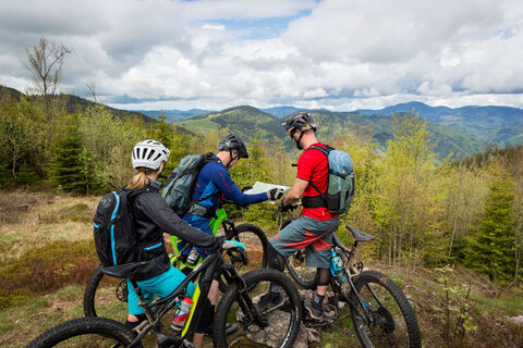Biker im Hochschwarzwald