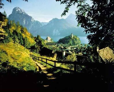 Blick auf Traunkirchen. Bildrecht: Ferienregion Traunsee