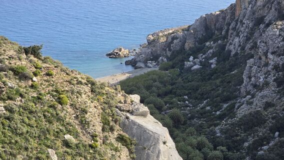 Zdjęcie z Katja Senkel wzdłuż trasy
