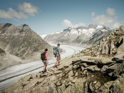 Wanderung entlang des Aletschgletschers, Bettmerhorn