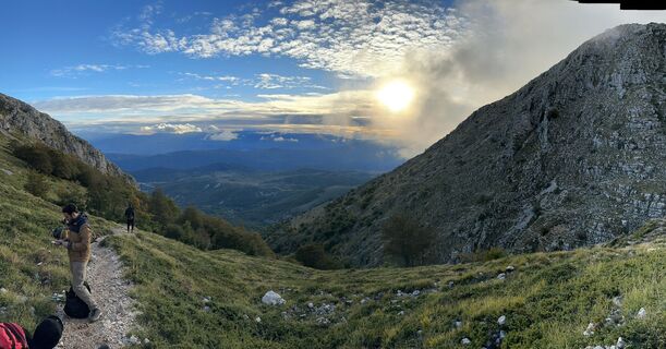 Foto de Andrea Lanari a lo largo del recorrido
