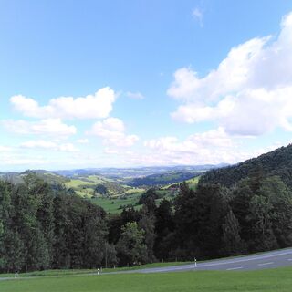 Aussicht von der Hulftegg ins untere und mittlere Toggenburg