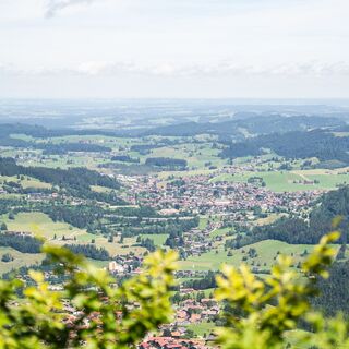 Blick auf Oberstaufen vom Imberg