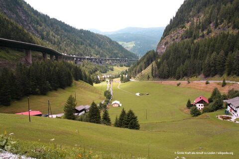 Brennerpass, Nordrampe