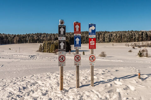Loipenzentrum Einstieg