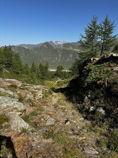 Photo de Claudio Beffa le long du parcours
