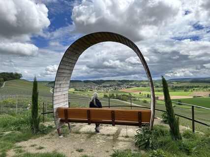 Foto de Jürgen Scheib a lo largo del recorrido